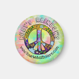 Tie-Dye Art och Bohemian Appreal Business Magnet