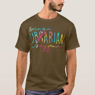 Tie Dye Att vara bibliotekarie är min Sylt Reading T Shirt