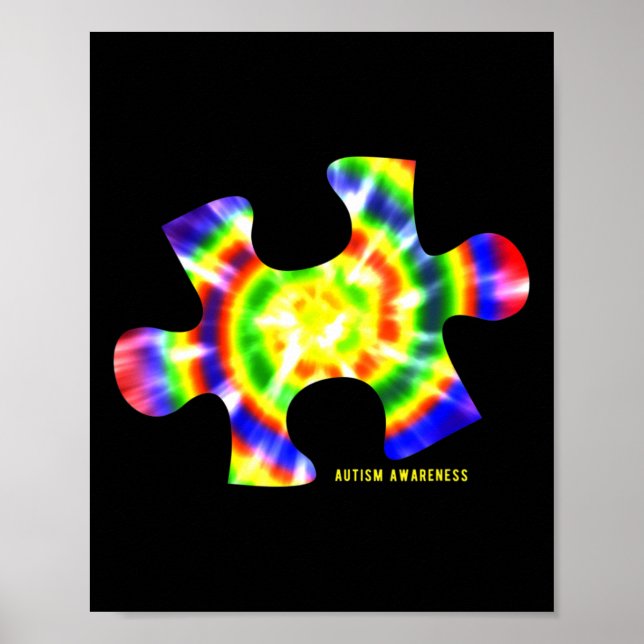 Tie Dye Autism Awareness Poster (Framsidan)