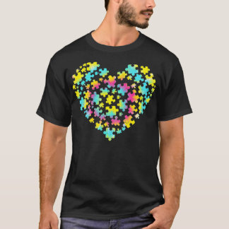 Tie Dye Autism Awareness Puzzle Heart Be Kind Acce T Shirt