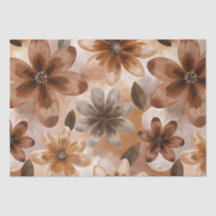 Tie Dye Autumn Floral
