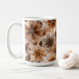 Tie Dye Autumn Floral Kaffemugg