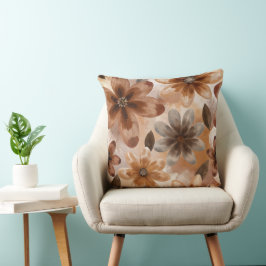 Tie Dye Autumn Floral Kudde