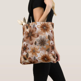 Tie Dye Autumn Floral Tygkasse