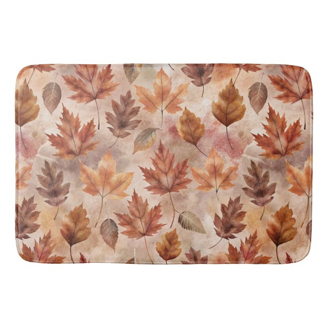 Tie Dye Autumn Leaves Badrumsmatta (Framsidan)