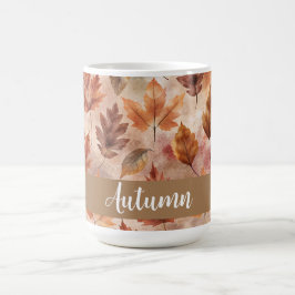 Tie Dye Autumn Leaves Kaffemugg