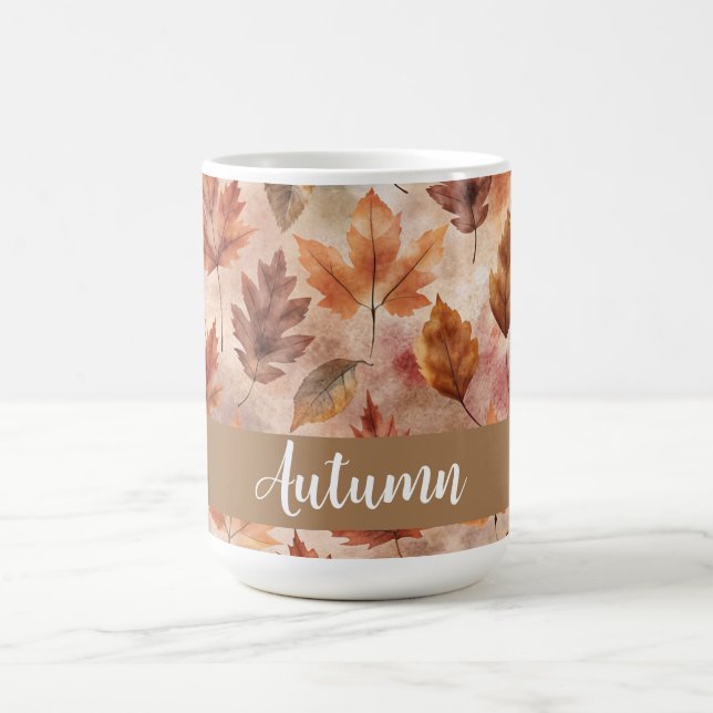Tie Dye Autumn Leaves Kaffemugg (Center)