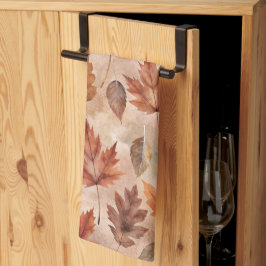 Tie Dye Autumn Leaves Kökshandduk