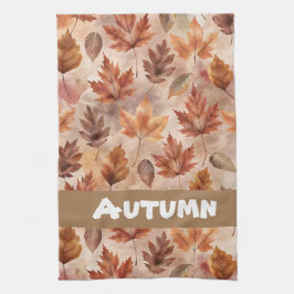 Tie Dye Autumn Leaves Kökshandduk