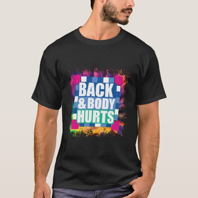 Tie Dye Back Body Ontr offertutvärderingsversionen T Shirt (Framsida)