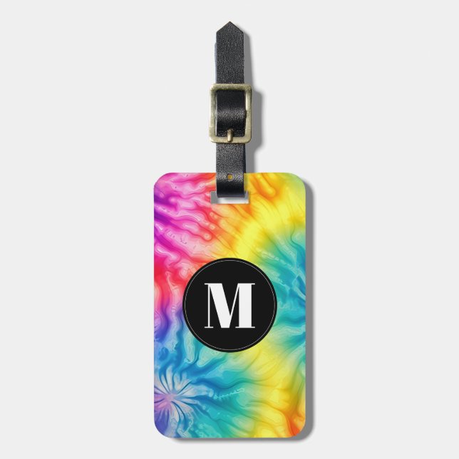Tie Dye Bagage Tag Bagagebricka (Vertikal Framsida)