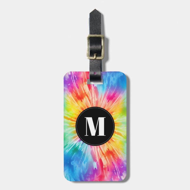 Tie Dye Bagage Tag Bagagebricka (Vertikal Framsida)