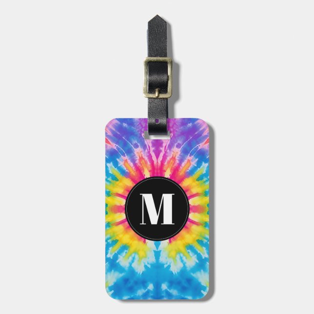 Tie Dye Bagage Tag Bagagebricka (Vertikal Framsida)