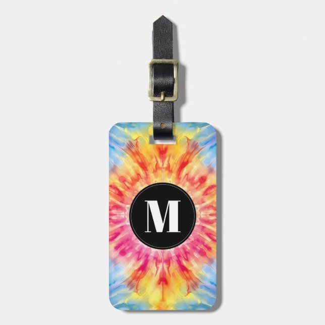 Tie Dye Bagage Tag Bagagebricka (Vertikal Framsida)