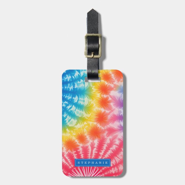 Tie Dye Bagageetikett Bagagebricka (Vertikal Framsida)