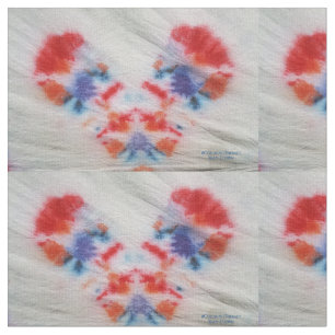 Tie-Dye Bald Clown vävnad Tyg