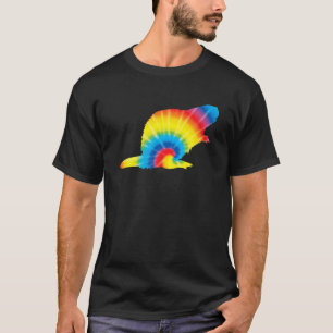 Tie Dye Beaver Rainbow Skriv ut Rodent Kit Hippie T Shirt