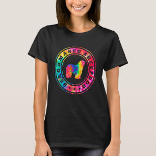 Tie Dye Bergamasco Sheepdog Hund Mamma Pappa Pet T Shirt