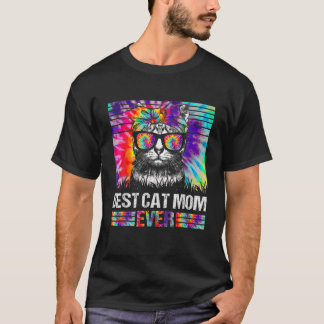 Tie Dye Best Cat Mamma all Cat Mamma Mors dag C T Shirt