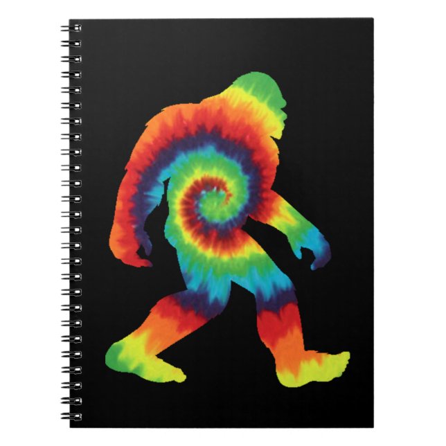 Tie Dye Bigfoot Anteckningsbok (Framsidan)