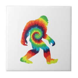 Tie Dye Bigfoot Kakelplatta