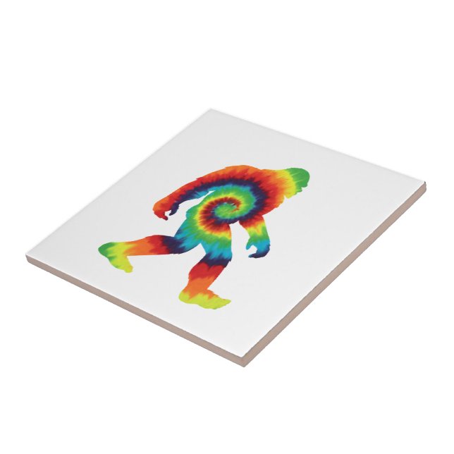 Tie Dye Bigfoot Kakelplatta (Sidan)