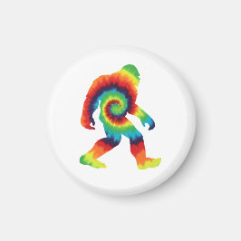 Tie Dye Bigfoot Magnet