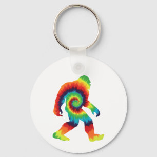 Tie Dye Bigfoot Nyckelring