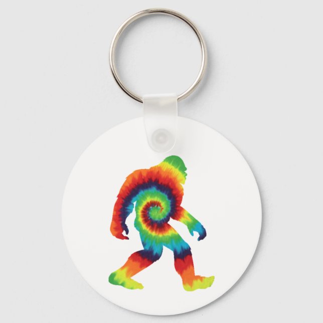 Tie Dye Bigfoot Nyckelring (Framsida)