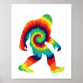 Tie Dye Bigfoot Poster