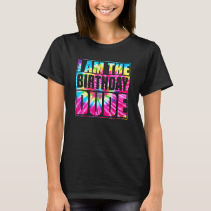 Tie Dye Birthday Födelsedagsfest Proud Birthda T Shirt