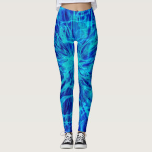 TIE DYE BLÅ LEGGINGS