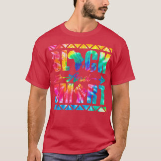 Tie Dye Black och Smart Junetth Black History M T Shirt