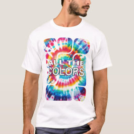 Tie-Dye Blast av Färg T Shirt