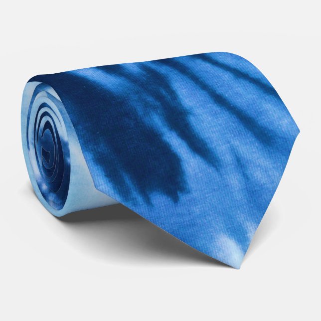 tie dye blue mönster slips (Rullad)