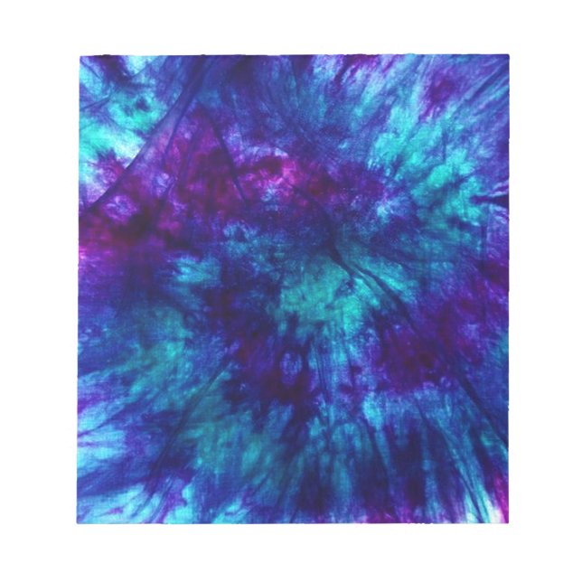 Tie Dye/Blue och Grönt Anteckningsblock (Framsida)