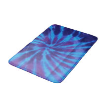 Tie Dye Blue Teal Lila Colorful Mönster Hippie