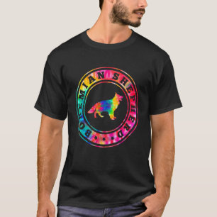 Tie Dye Bohemian Shepherd Hund Mamma Pappa Pet T Shirt