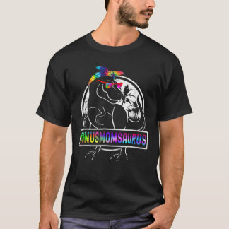 Tie Dye Bonusmomsaurus Bonus Mamma Dinosaur Rex Mo T Shirt
