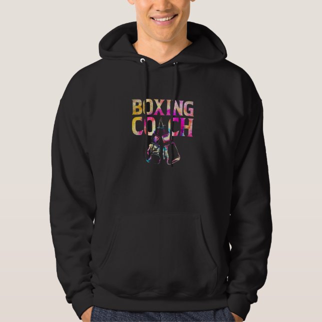 Tie Dye Boxningscoothands Gloves Boxare Fighter Ki Hoodie (Framsida)
