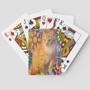 Tie Dye Cat Casinokort