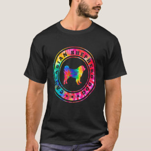 Tie Dye Caucasian Shepherd Hund Hund Pappa Pet Mam T Shirt