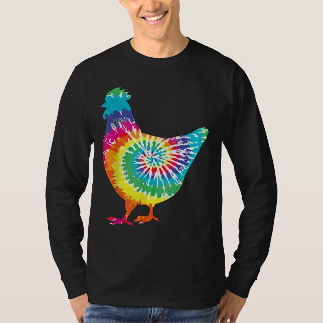 Tie Dye Chicken T Shirt (Framsida)