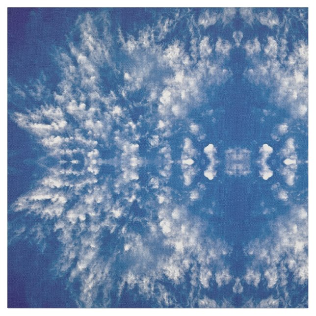 Tie-Dye Clouds Tyg (Närbild)