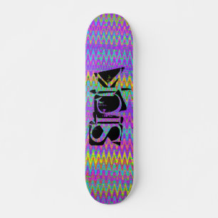 Tie Dye Crazy Chevron Skateboard Bräda 21,5 Cm
