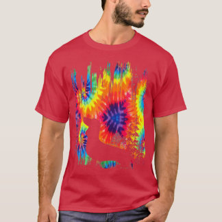 Tie Dye Dachshund Hippie Puppy Funny T Shirt