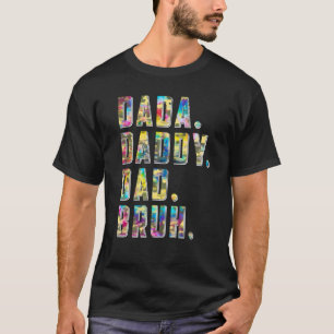Tie Dye Dada pappa Pappa Bruh Fars dag T Shirt