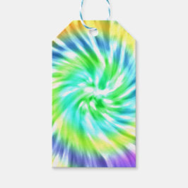 Tie Dye Design Gift-Märkre Presentetikett