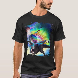 Tie-Dye Dinosaur Space Galaxy Dinosaurs Rainbow T Shirt