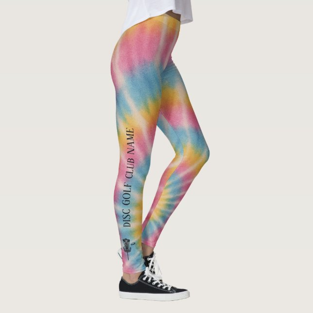Tie Dye Disk Golf Activewear Leggings (Höger)
